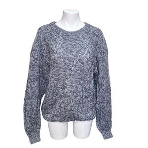 Vintage Woodward’s Grey Cable Knit Sweater Size Large Cottagecore Cabincore
